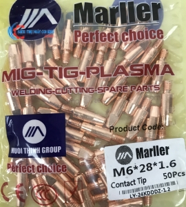 Bép hàn máy hàn tig M6x28x0.8 - 1.6 Túi ML